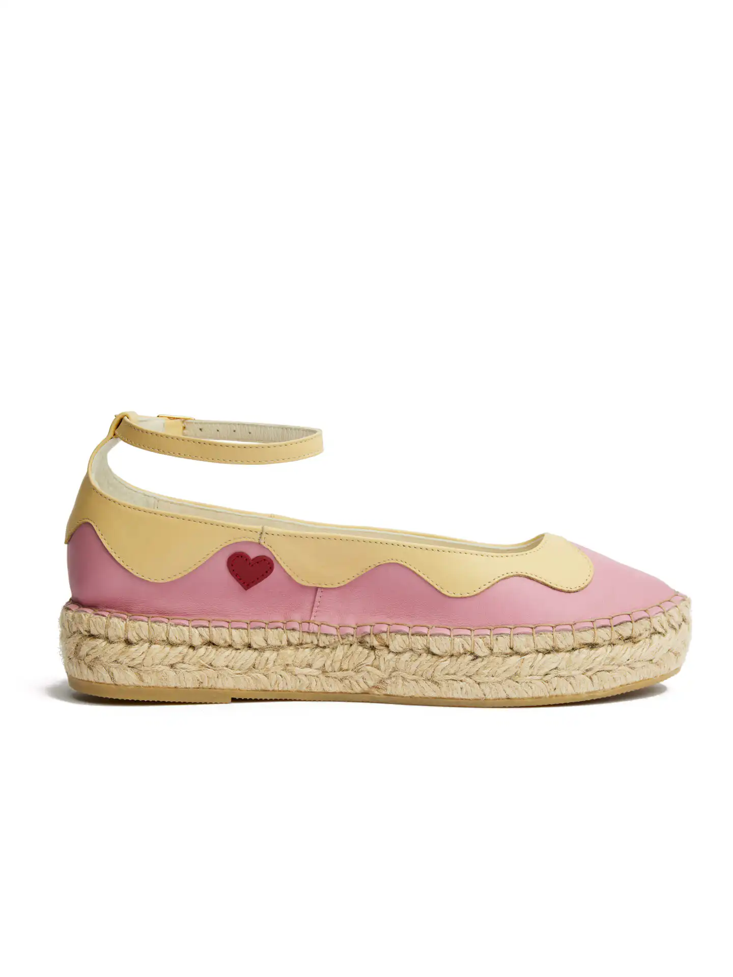 Burst of Love Espadrilles - Gum and Butter yellow nappa leather