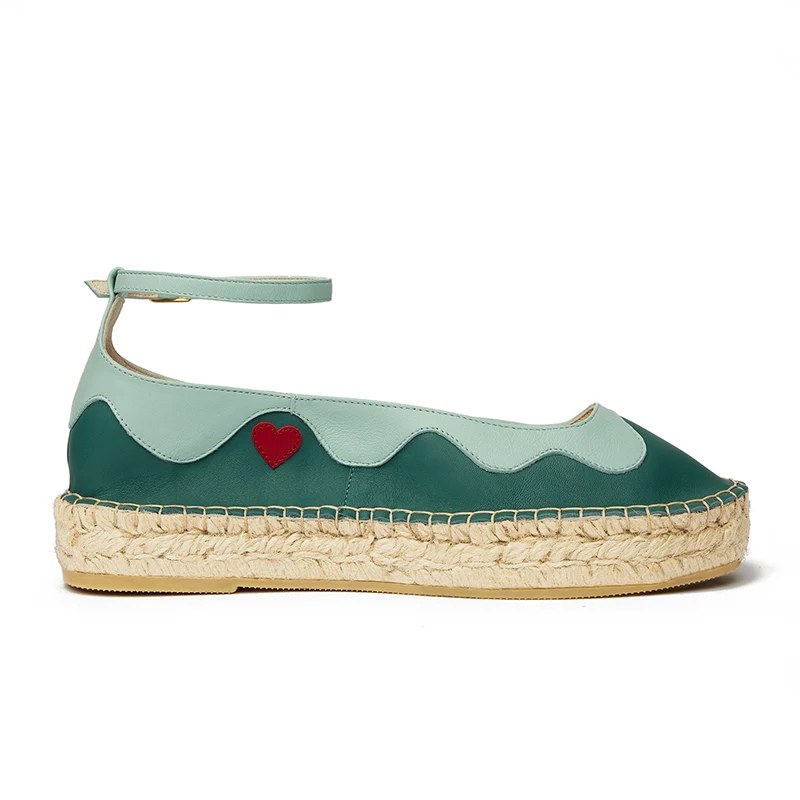 Burst of Love Espadrilles - Nimbus and cyprus nappa leather