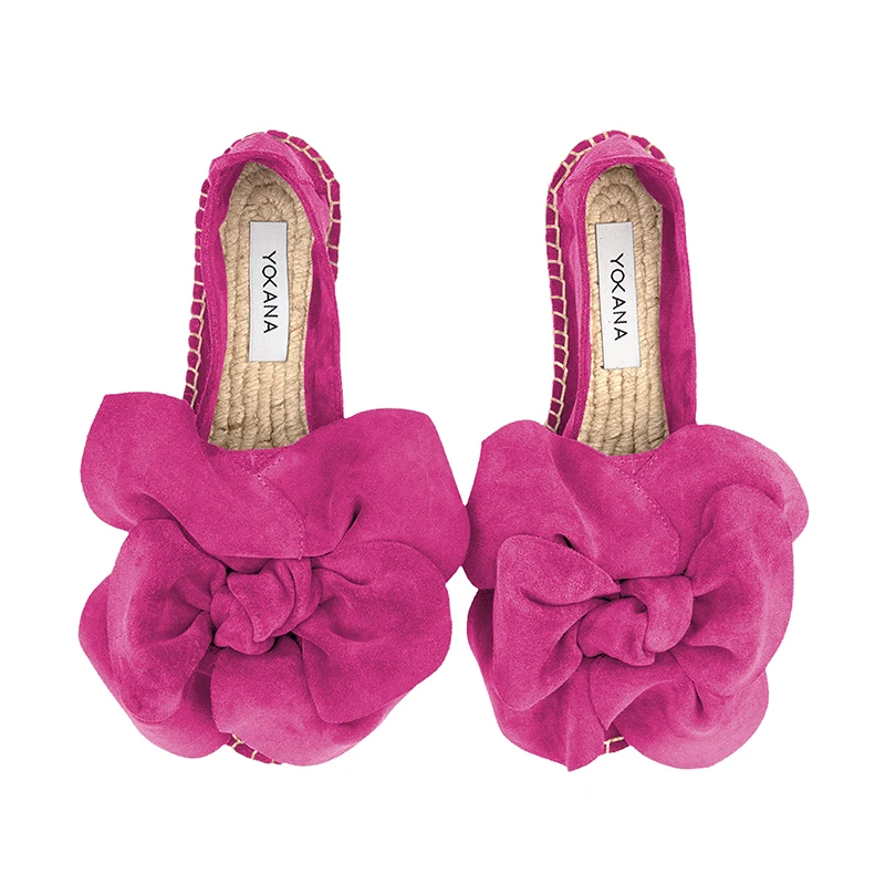 Yokana's Flower espadrilles - Mirabilis suede leather